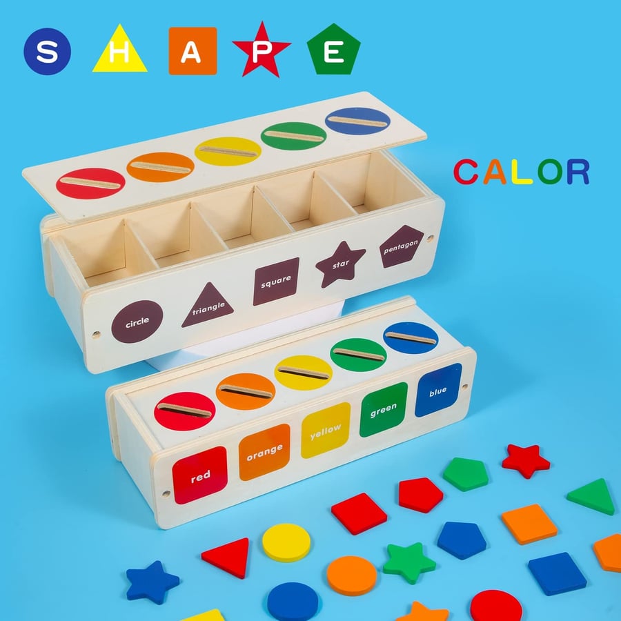 Shape and color classification box