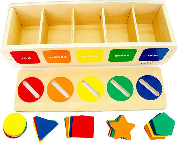 Shape and color classification box