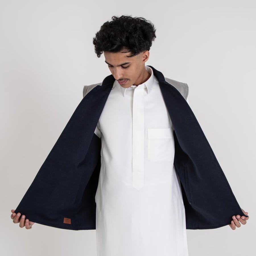 سديري رجالي رمادي وكحلي
