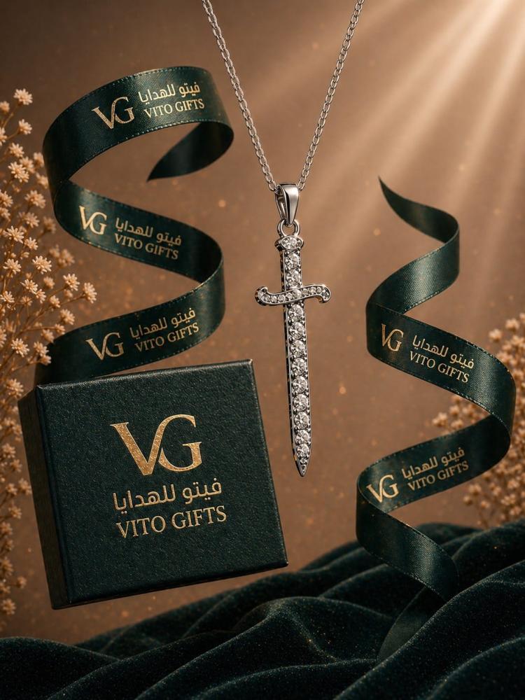 Veyra ڤيرا – سلسلة فضة خالصة بتصميم السيف
