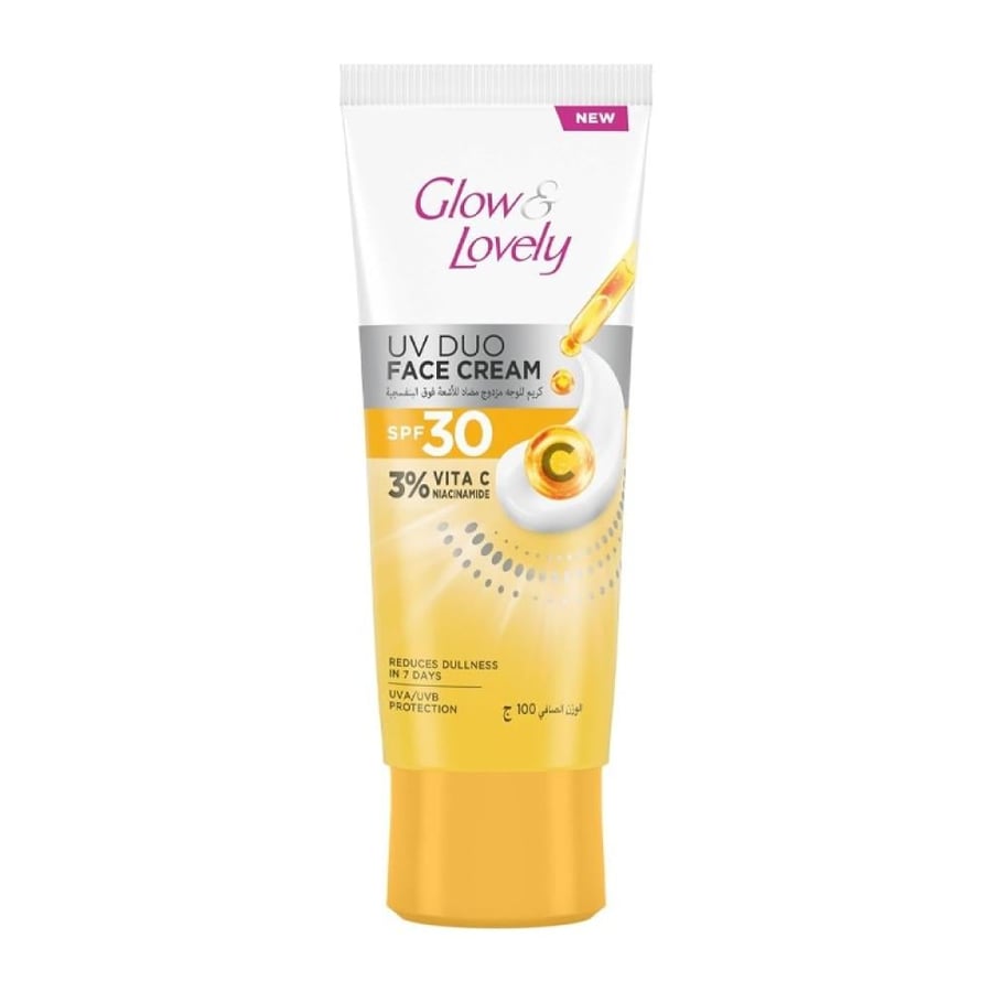 جلو اند لفلي كريم للوجه مع درجة حماية من الشمس SPF30 - حجمين