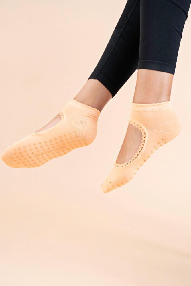 Orange Sorbet Flow Grip Socks