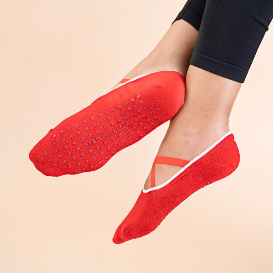Ladybug Classic Ballerina Grip Socks