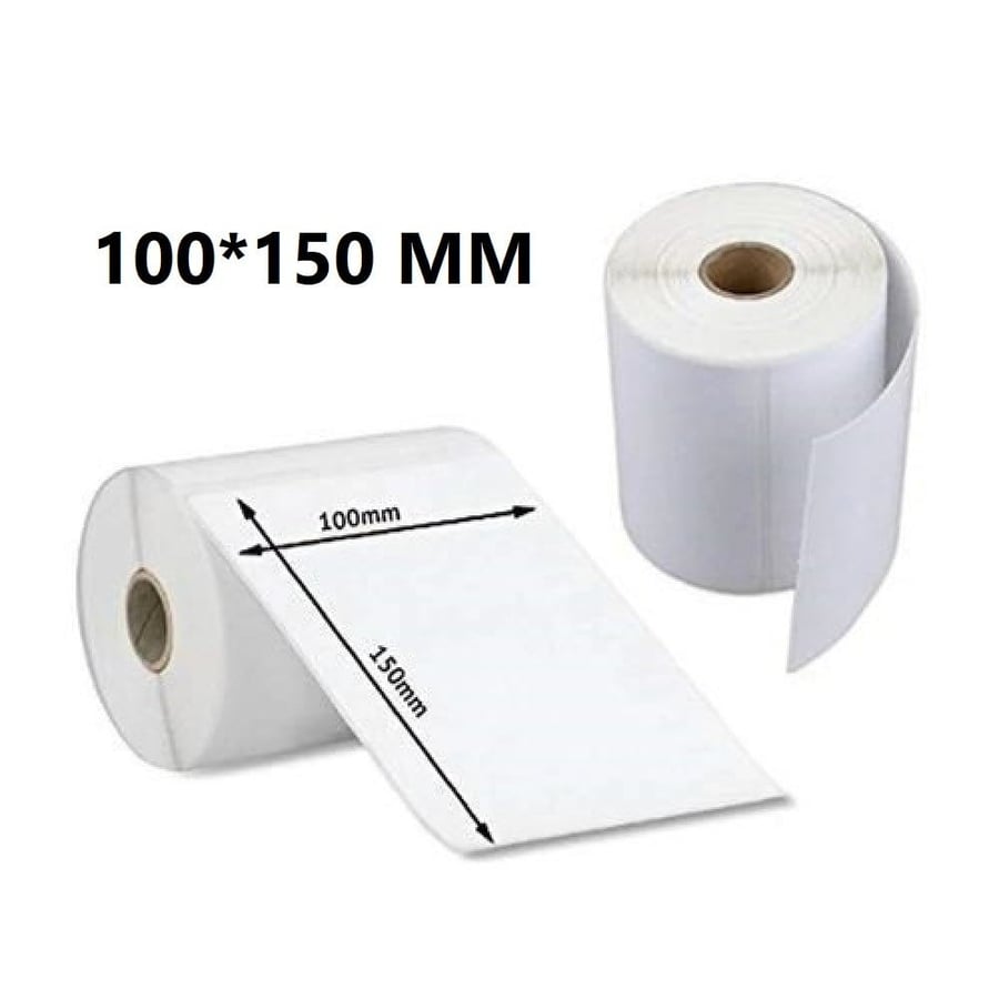 ملصقات شحن حرارية 100×150 مم – 5 رول × 500 ملصق