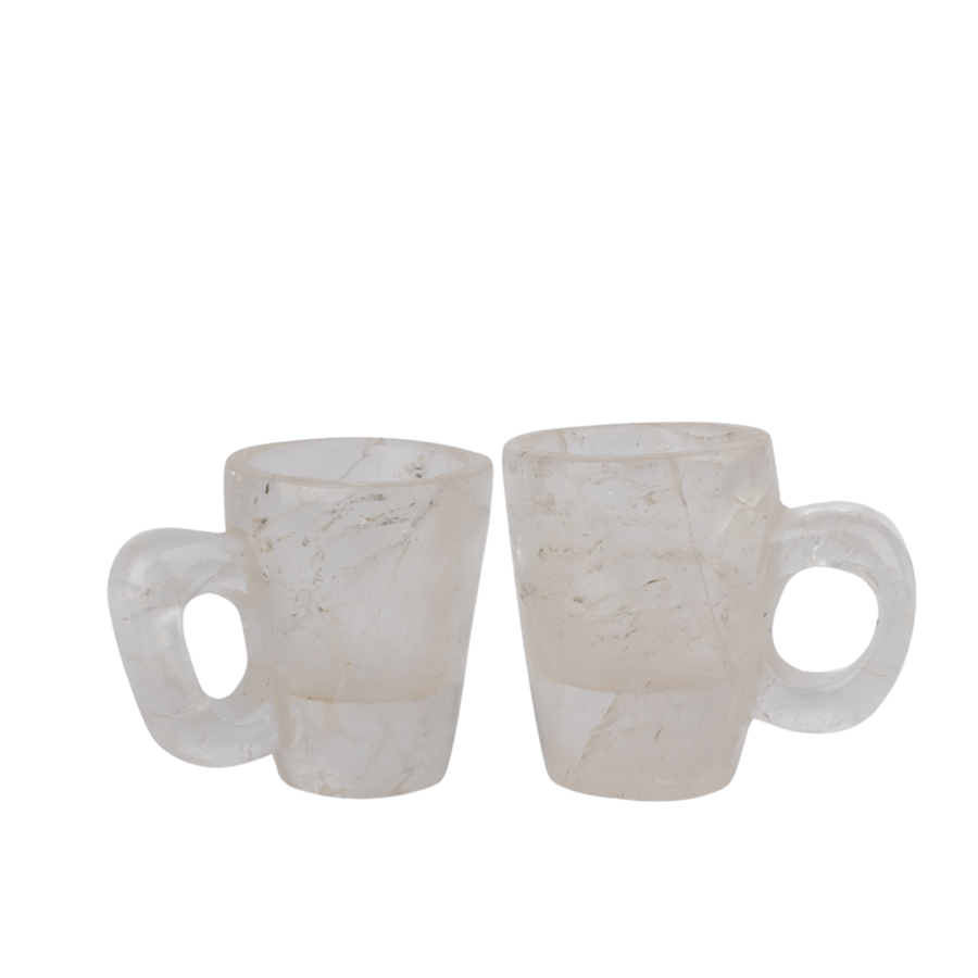Cear quartz cups