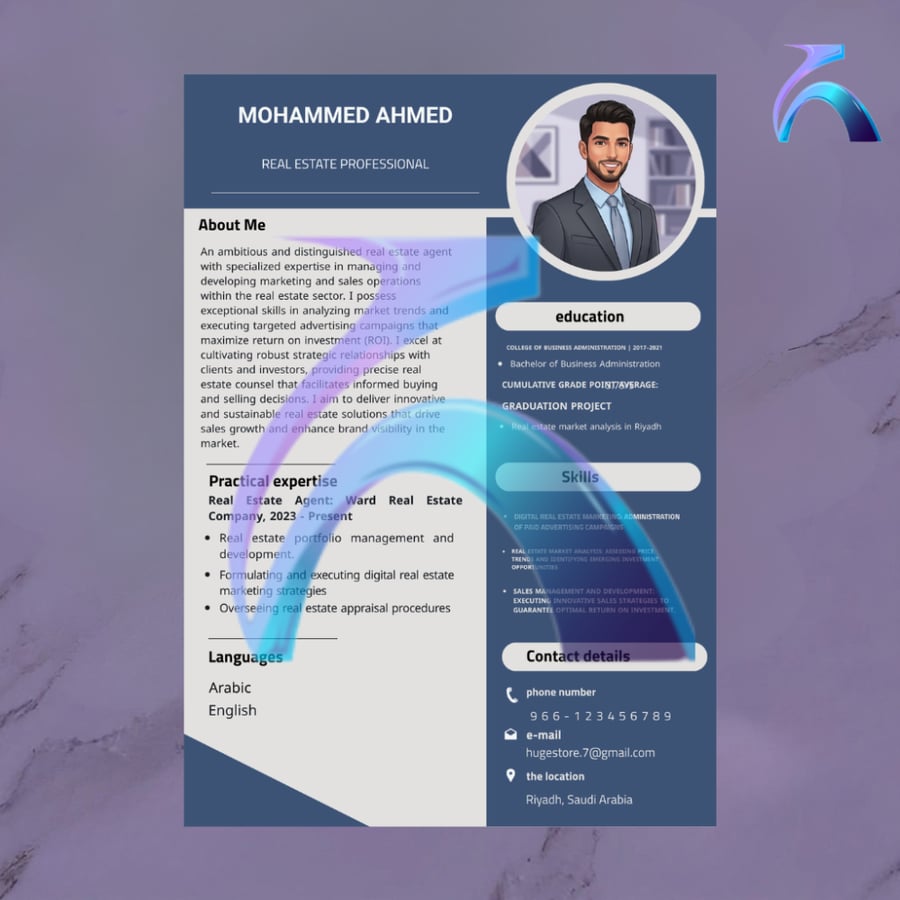 Professional CV Template 2 - English