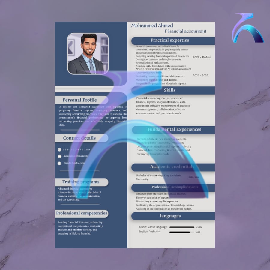 Professional CV Template 8 - English