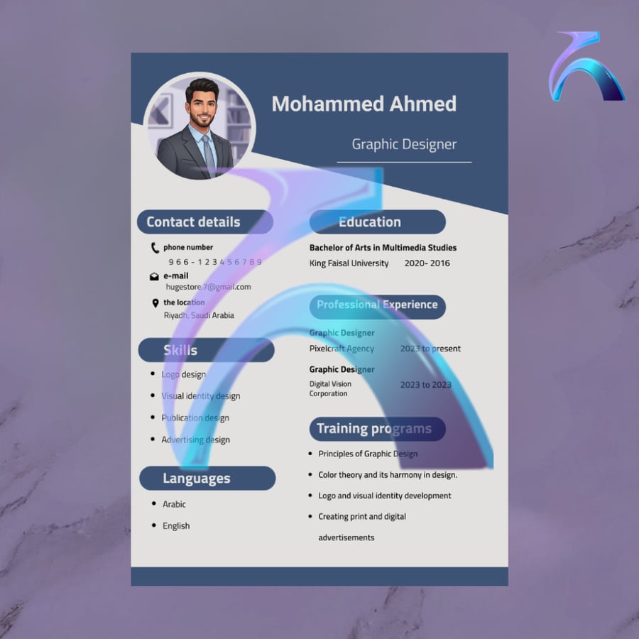 Professional CV Template 4 - English