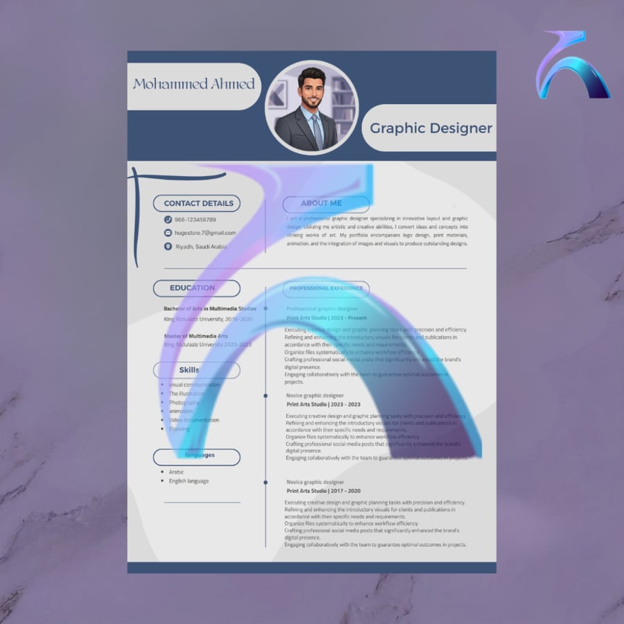 Professional CV Template 11 - English