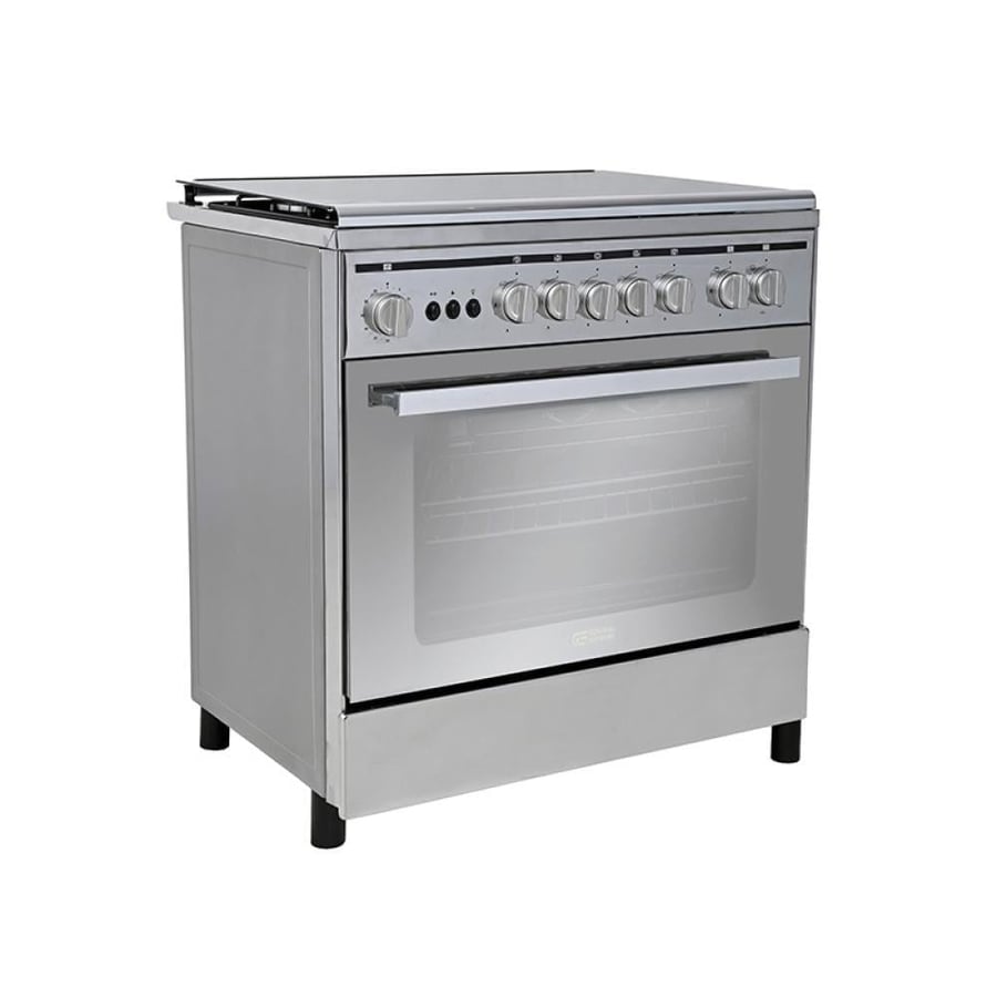 General Supreme Gas Cooker, 55*80 cm, 5 Gas Burners, Full Safety, Egyptian Steel GS8055FRGS