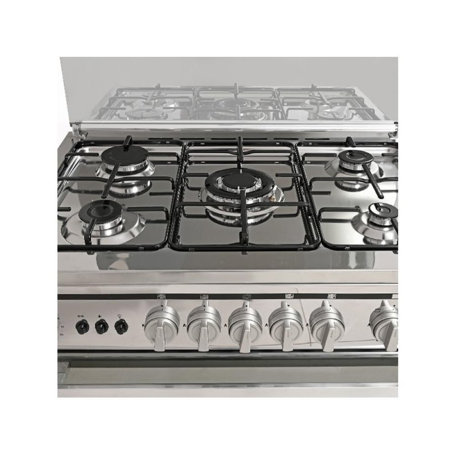 General Supreme Gas Cooker, 55*80 cm, 5 Gas Burners, Full Safety, Egyptian Steel GS8055FRGS