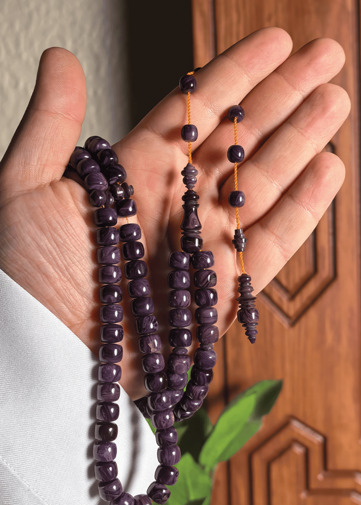 Purple Fatoran prayer bead with 99 beads