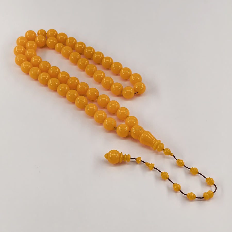 A rosary made of American beads, polished.