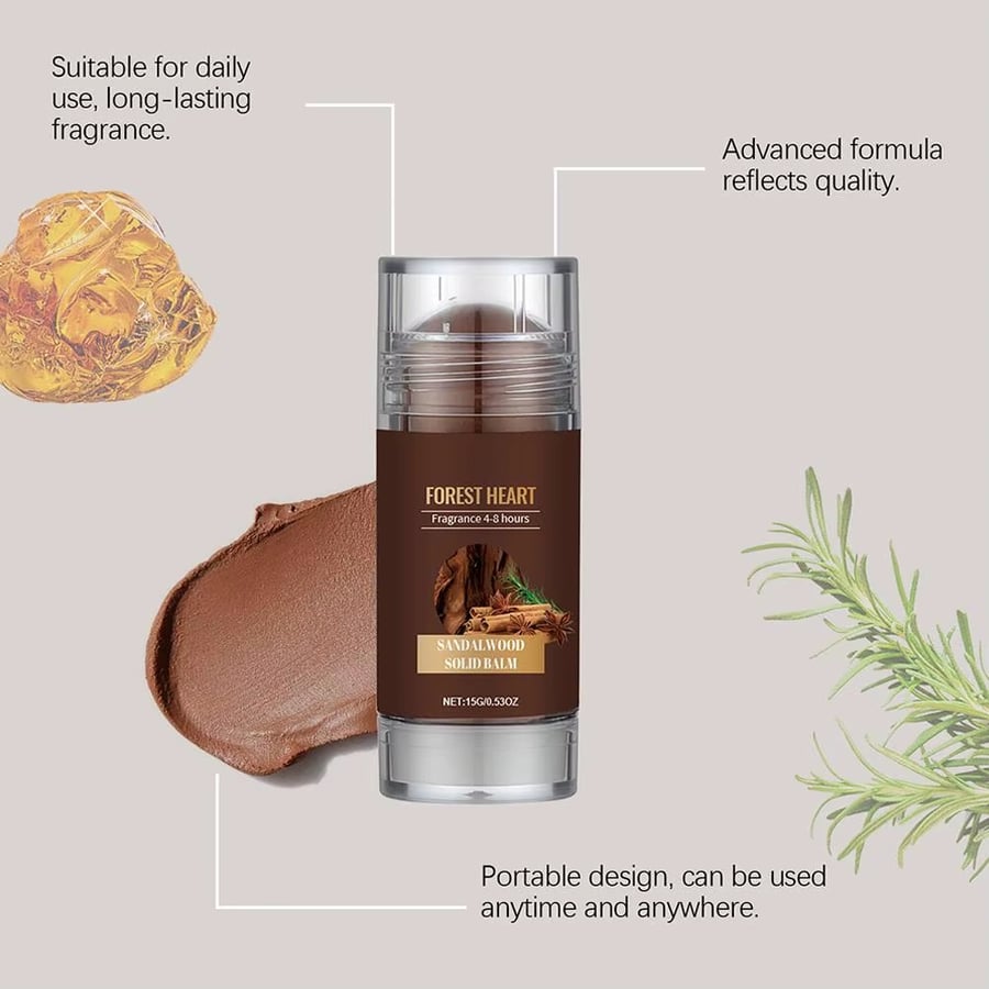 عطر صلب من خشب الصندل للرجال