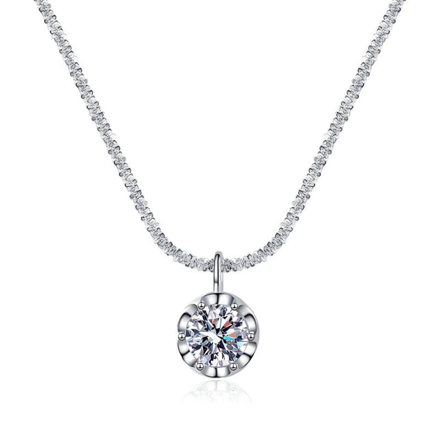 Andara luxury 925 sterling silver AAAAA zircon necklace fashion necklace Italian silver necklace women's jewelry