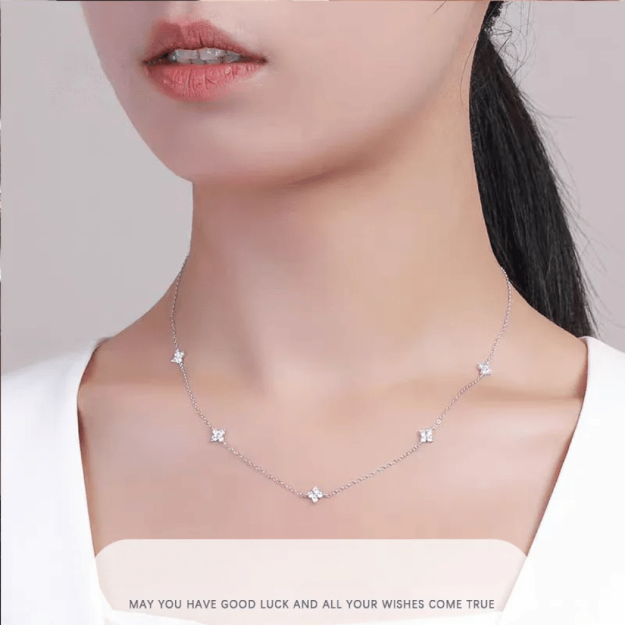 A soft silver accessory set