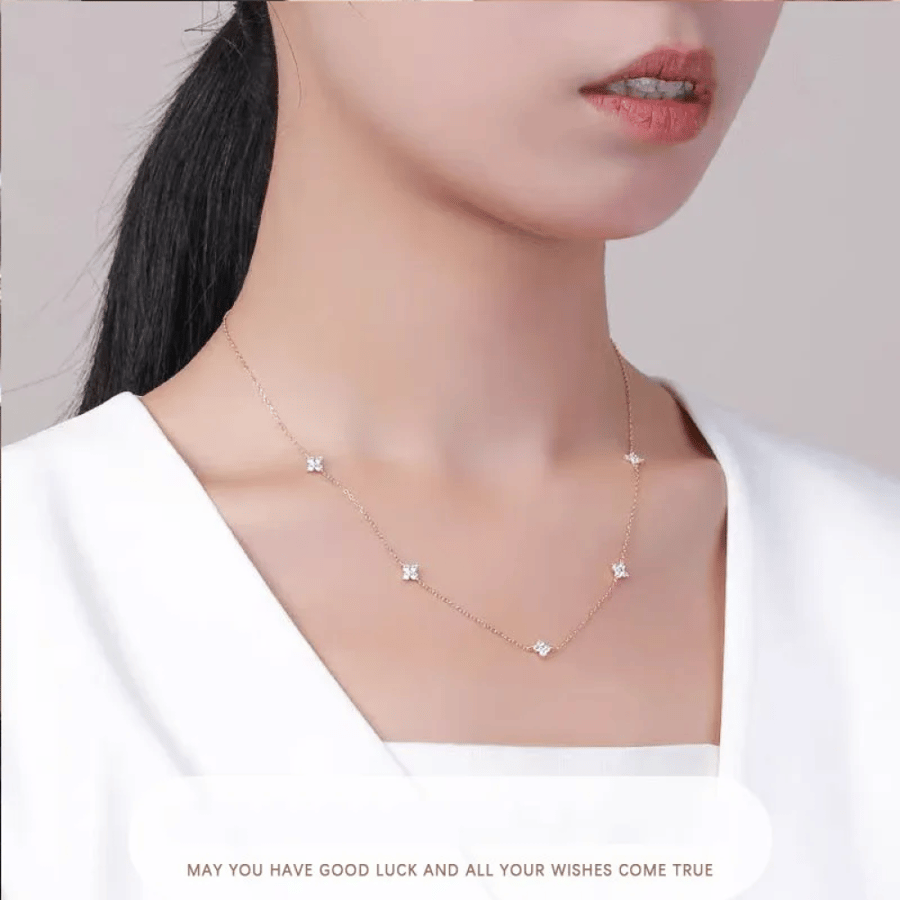 A soft silver accessory set