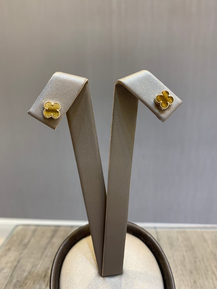 18-karat gold earrings