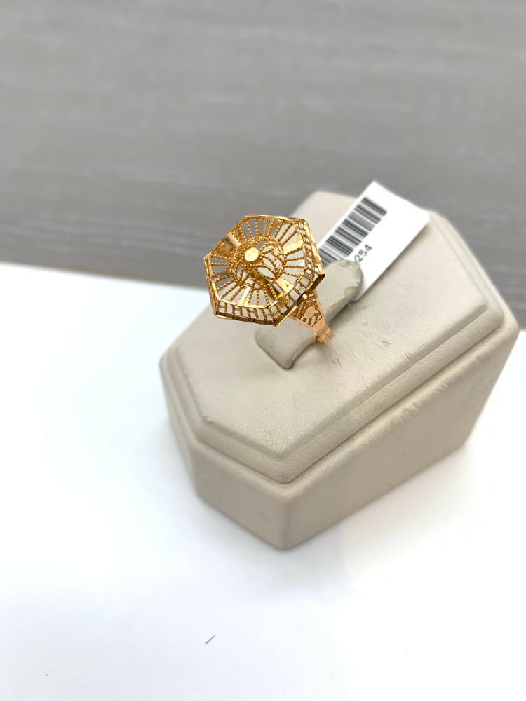 21-karat gold ring
