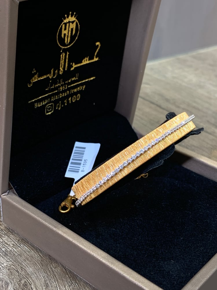اسوارة ذهب عيار٢١ B-1595 الوزن16.60