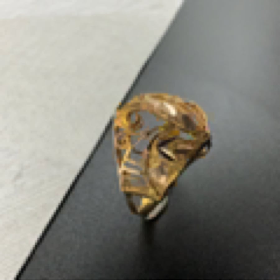 Yellow gold ring 21 karat