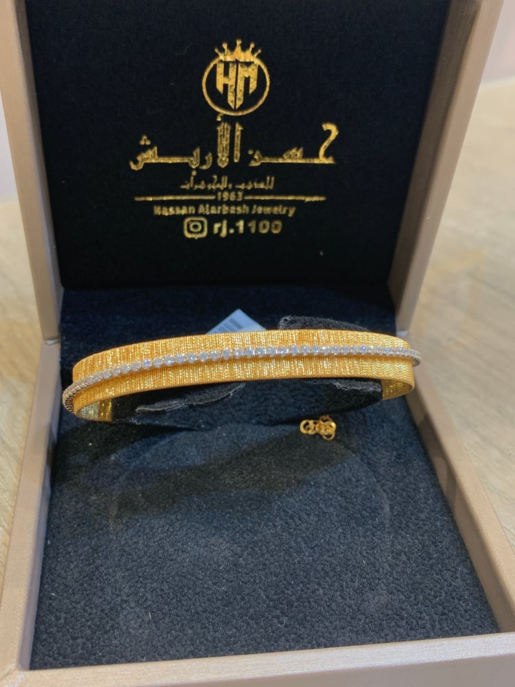 اسوارة ذهب عيار٢١ B-1595 الوزن16.60