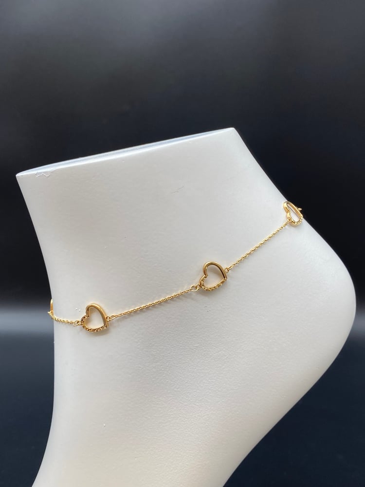 Ankle bracelet gold 18