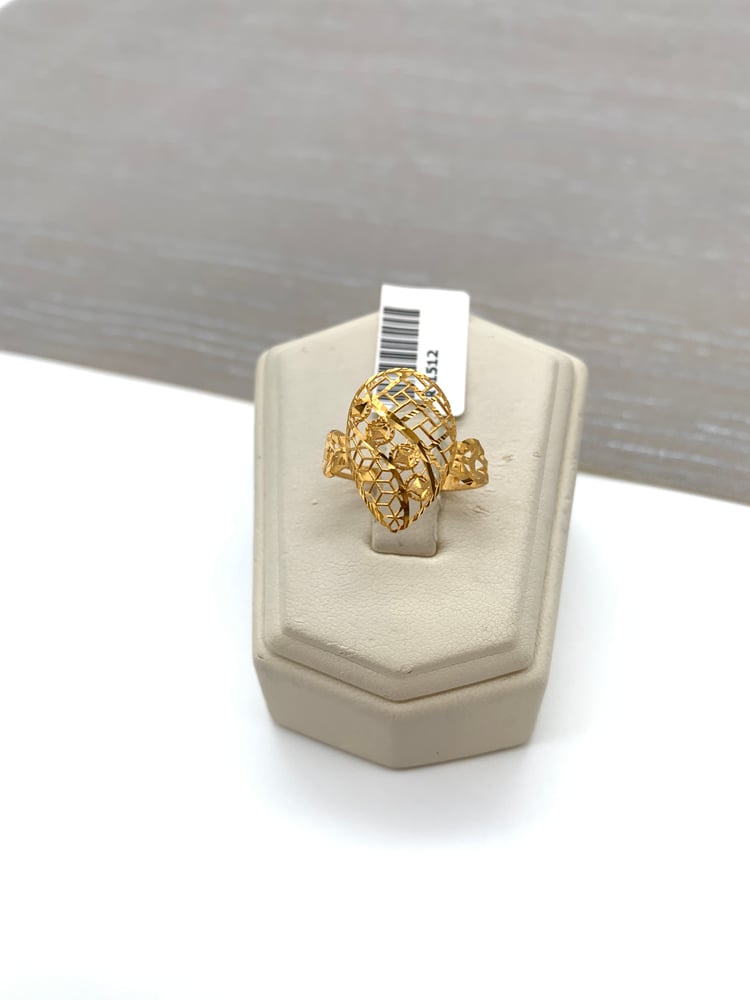 21-karat gold ring