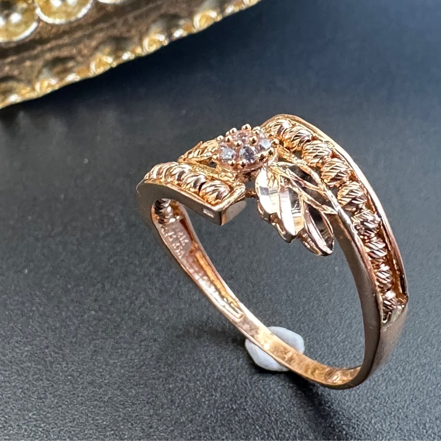 Yellow gold ring 21 karat