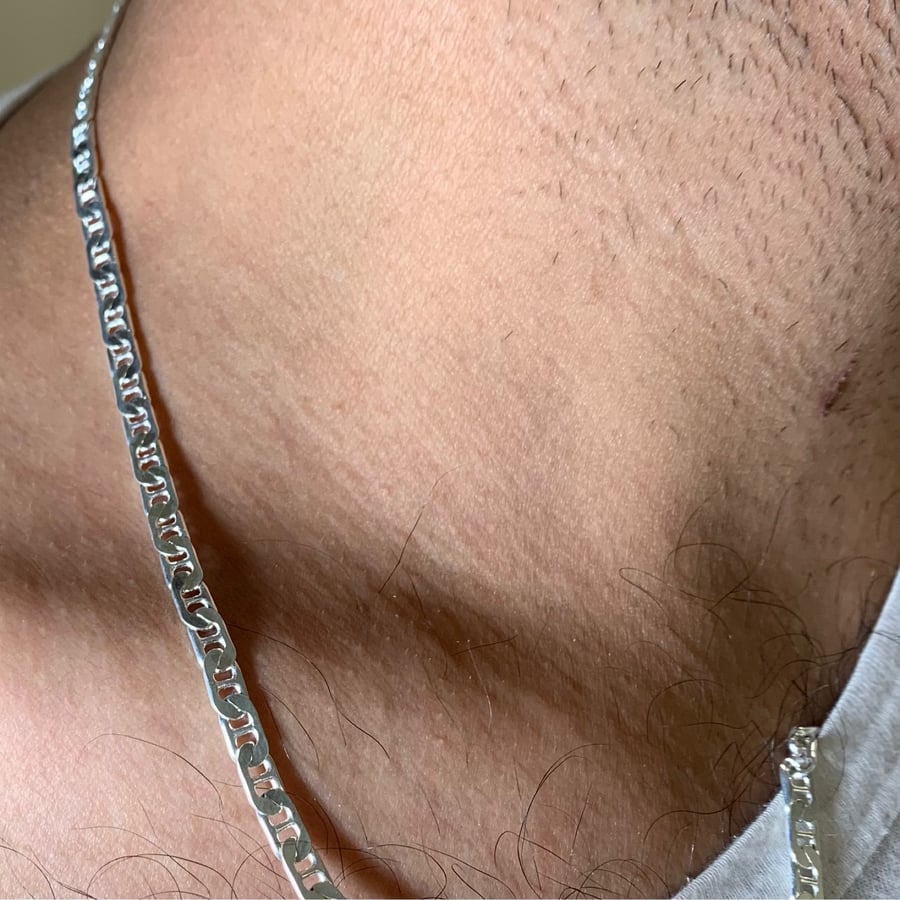Men's silver chain