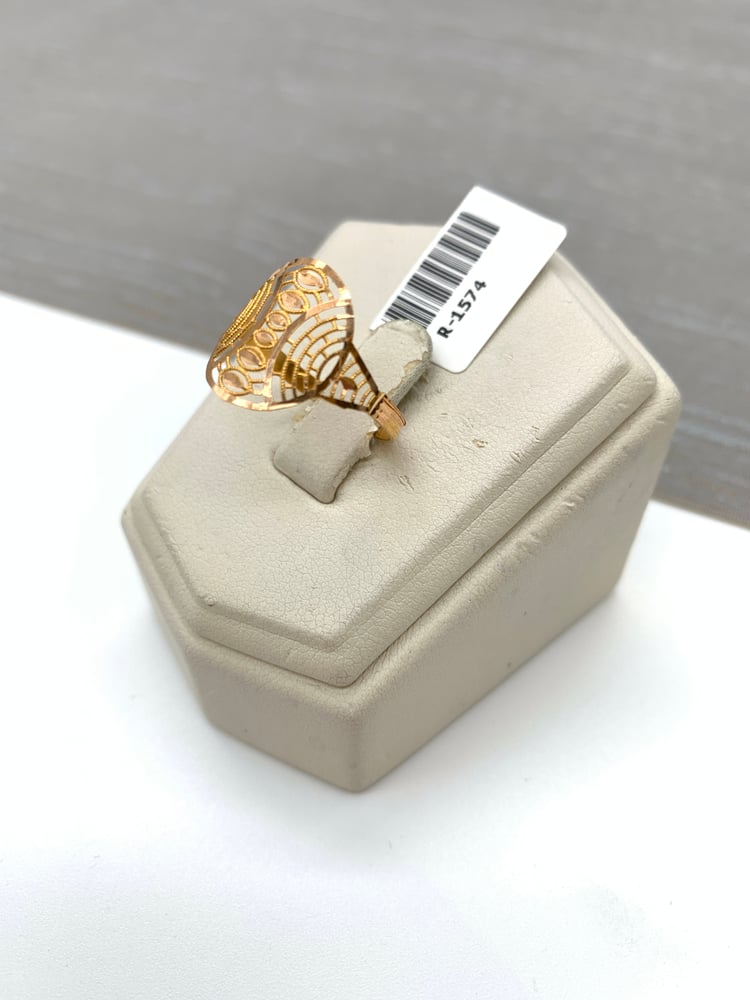 21-karat gold ring