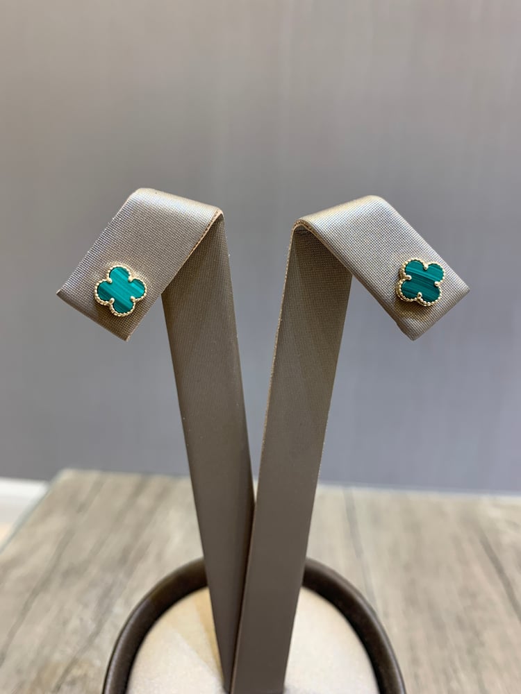 18-karat gold earrings