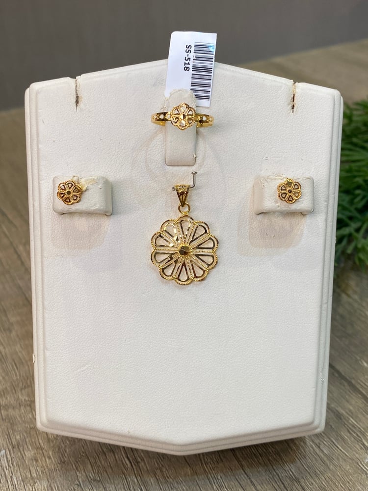 1/2 gold set 21 karat for daily use SS-518