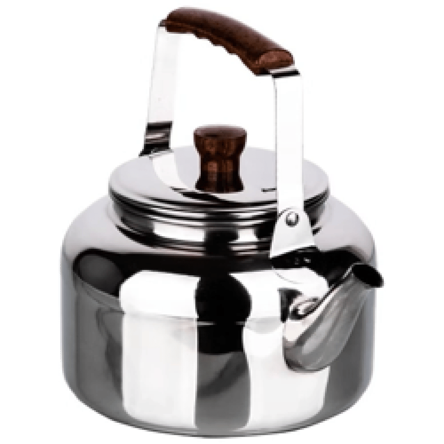 Steel teapot with wooden handle 6 liters