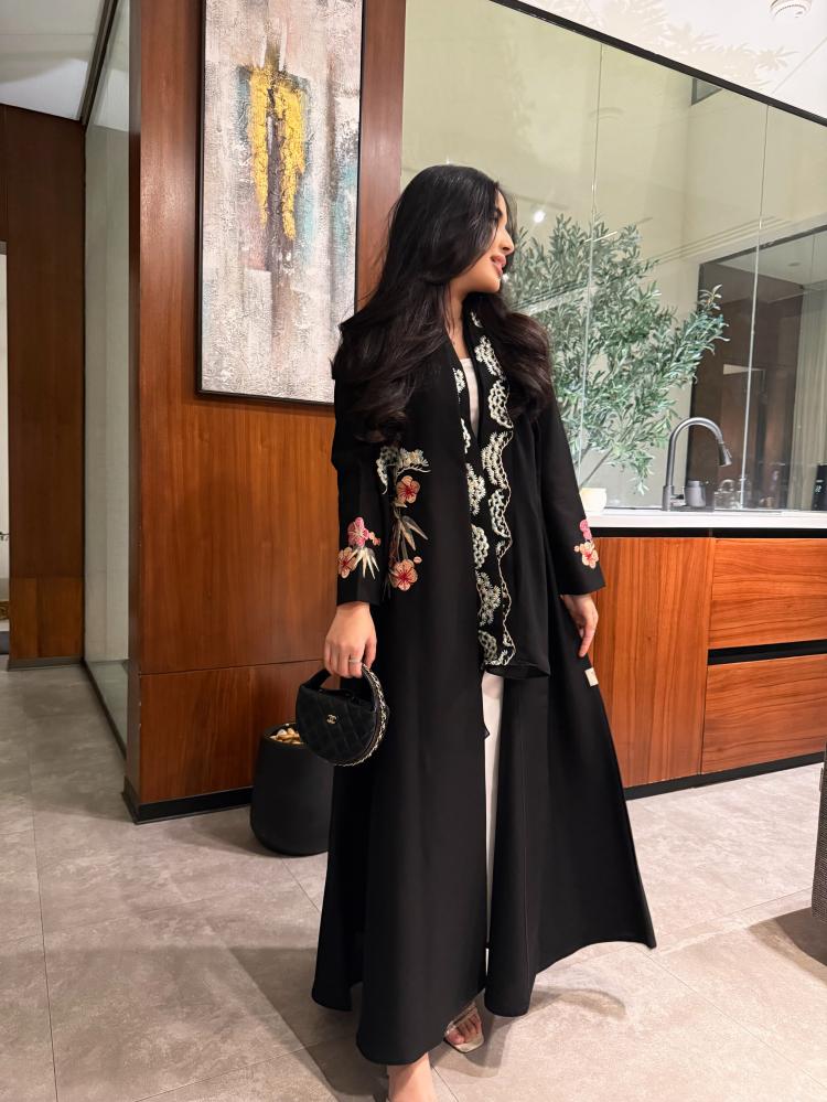 Pink abaya