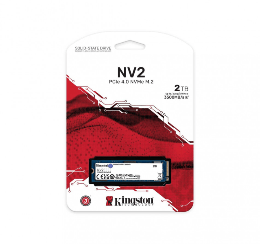 وحدة تخزين اثنين تيرا  Kingston NV2 2TB M.2 2280 NVMe Internal SSD