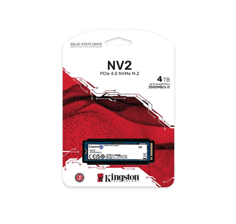 وحدة تخزين أربعة تيرا  Kingston NV2 4TB M.2 2280 NVMe Internal SSD