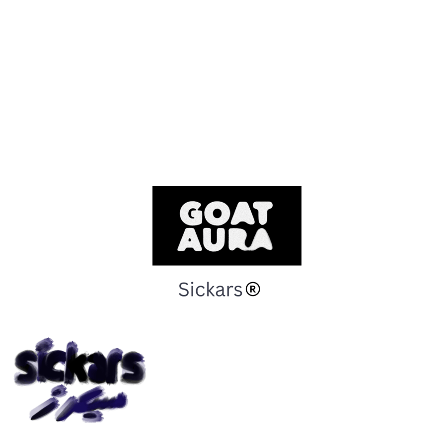 ميني ستيكر صلب ضد الماء أورا القوت | Mini Sticker GOAT Aura