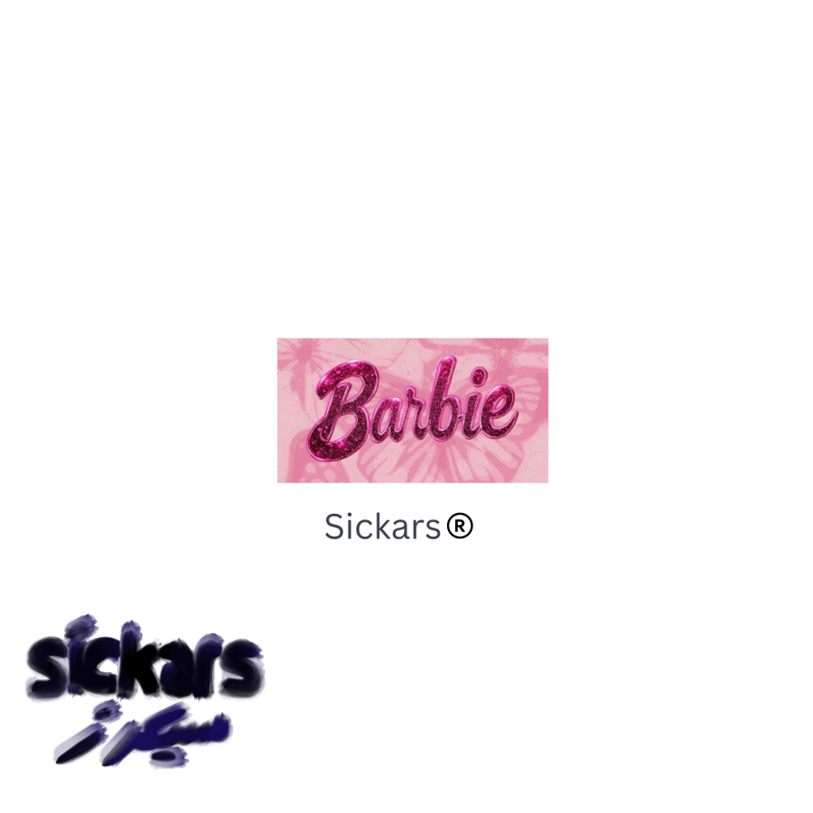 ميني ستيكر صلب ضد الماء باربي | Mini Sticker Barbie
