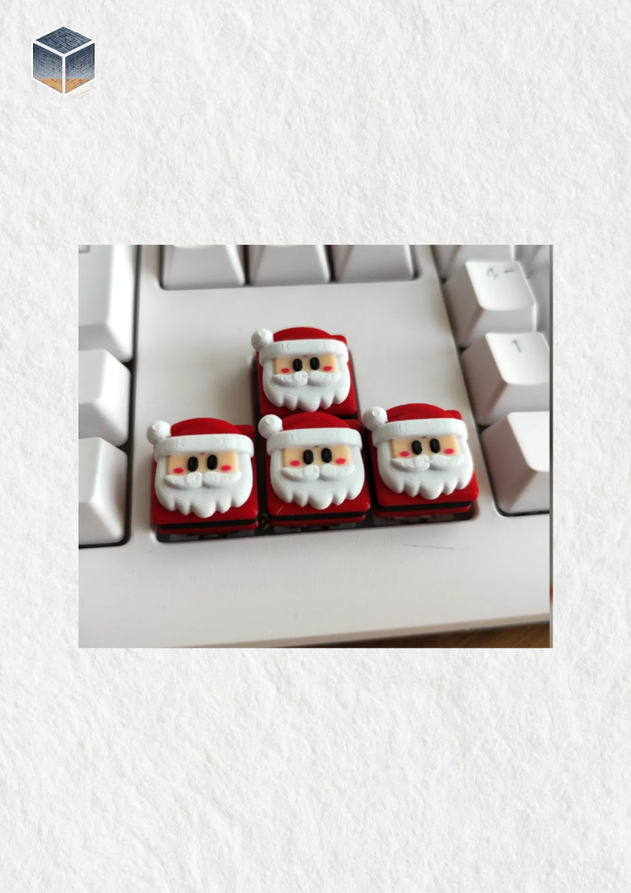 غطاء مفتاح "بهجة العيد" – كيب كاب (Keycap) بتصميم بابا نويل