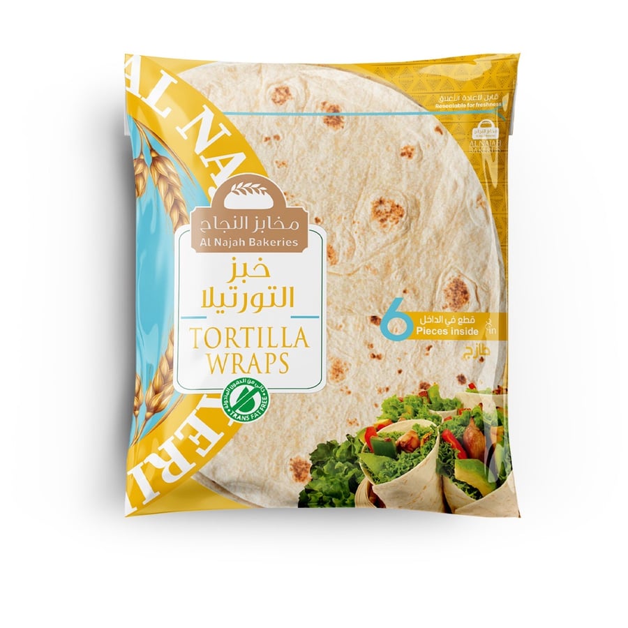 خبز تورتيلا  ( 6 حبات )