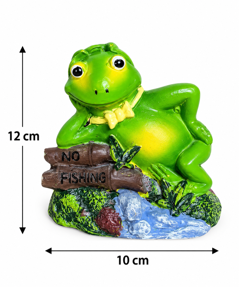 مجسم ضفدع أخضر للزينة داخل أحواض الأسماك | Green Frog Aquarium Decoration