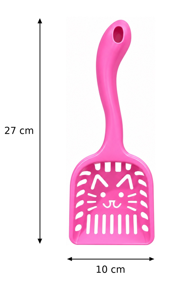 مجرفة تنظيف رمل القطط بتصميم وجه القطة – متوفرة بعدة ألوان | Cat Face Litter Scoop – Available in Multiple Colors