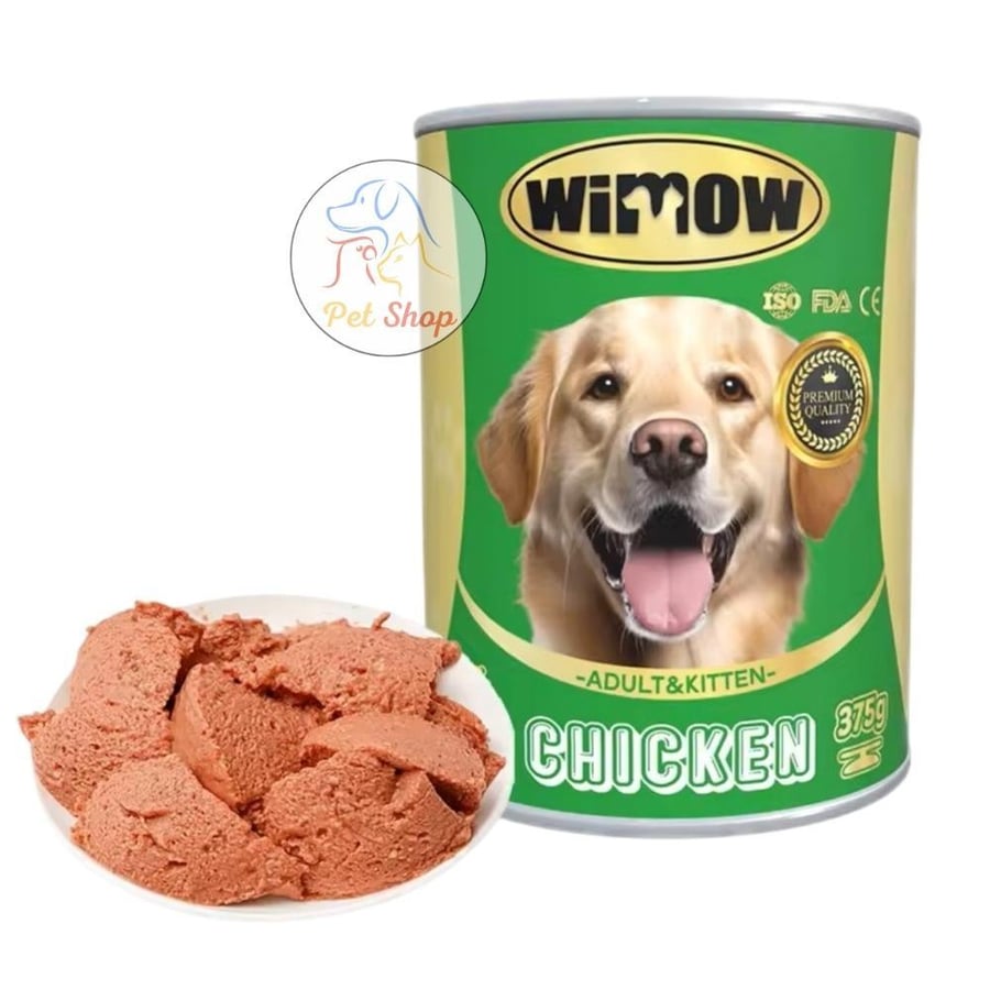 معلبات طعام ويمو للكلاب نكهة الدجاج 375g