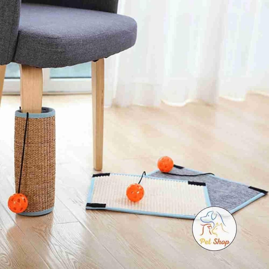 خداشة قطط قماش مع لعبة كورة يمكن وضعها في اي مكان