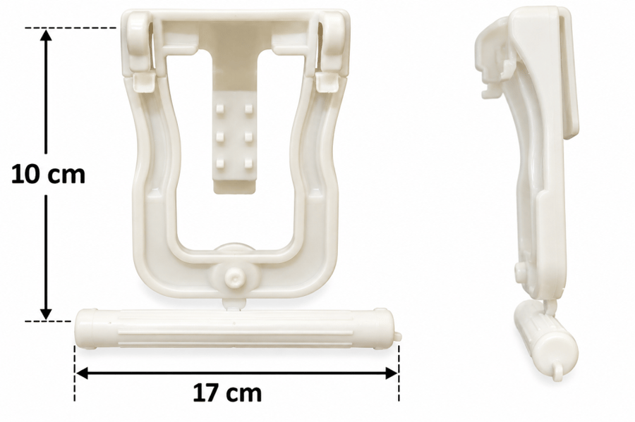 مجثم بلاستيكي للطيور مع حامل تثبيت للقفص | Plastic Bird Perch with Cage Mount