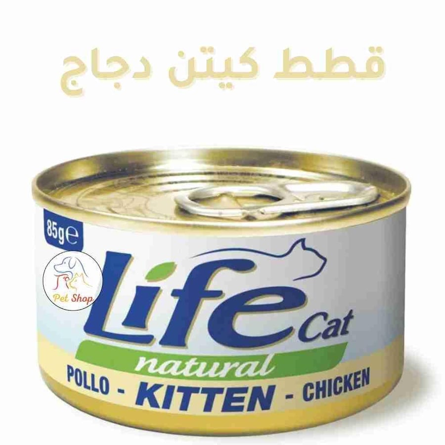لايف كات طعام رطب للقطط الصغيرة (كيتن) بالدجاج 85 جم | Life Cat Kitten Wet Cat Food Chicken 85g
