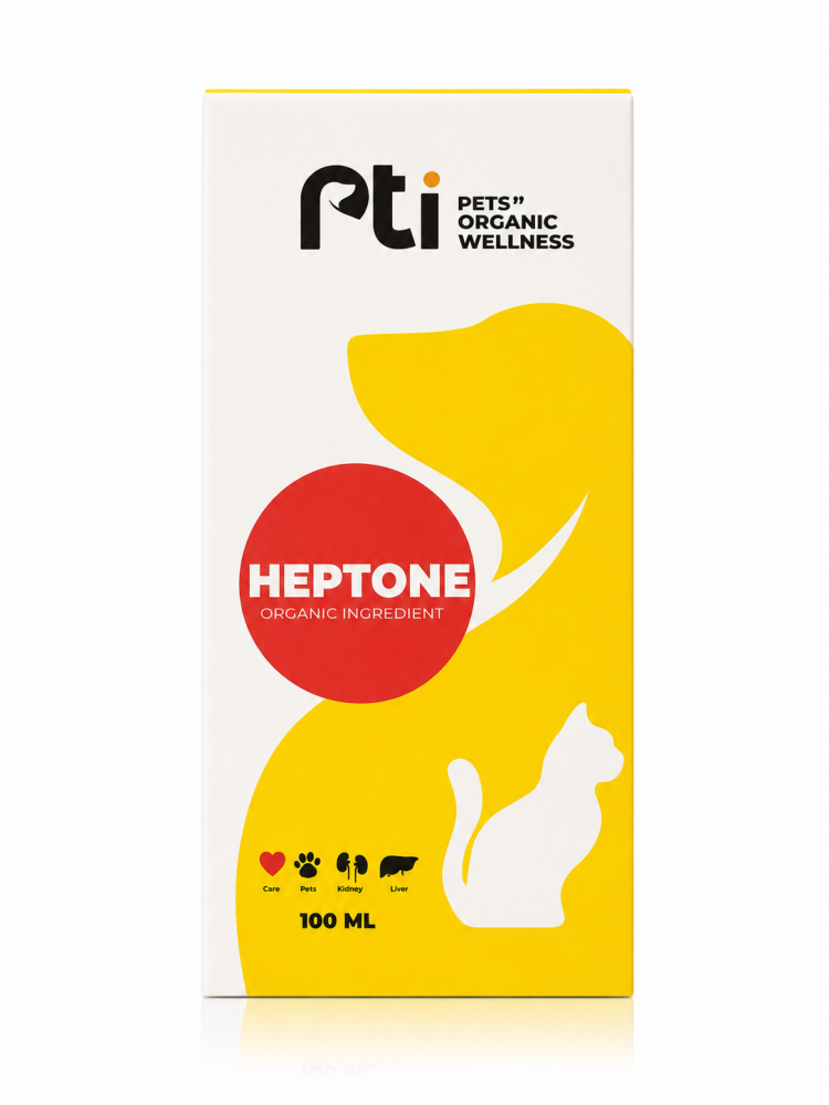 بي تي آي هيبتون مكمل لدعم وظائف الكبد والكلى للقطط والكلاب 100 مل | PTI Heptone Liver & Kidney Support for Cats & Dogs 100ml