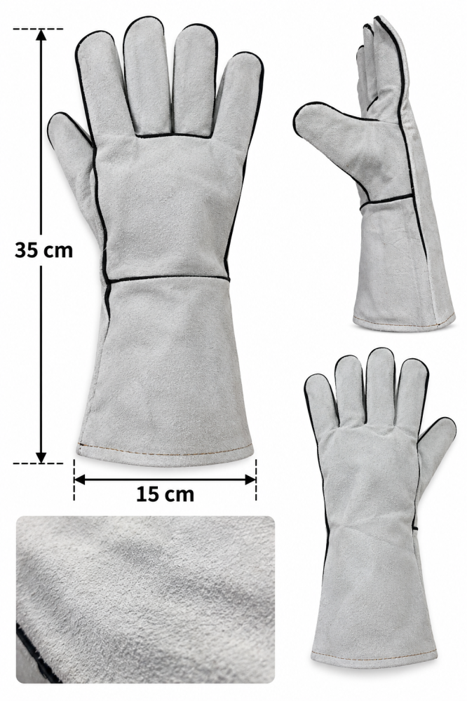 قفاز حماية طويل للتعامل مع الطيور والحيوانات الأليفة | Long Protective Animal Handling Glove
