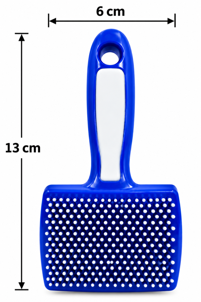 فرشاة تمشيط وتدليك للقطط والكلاب بنتوءات مرنة – متوفرة بعدة ألوان | Pet Grooming & Massage Brush for Cats and Dogs – Available in Multiple Colors